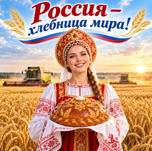 В международной аналитике за Россией прочно закрепился статус глобального продовольственного сверхтяжеловеса, поэтому  РФ обоснованно называют хлебницей мира!